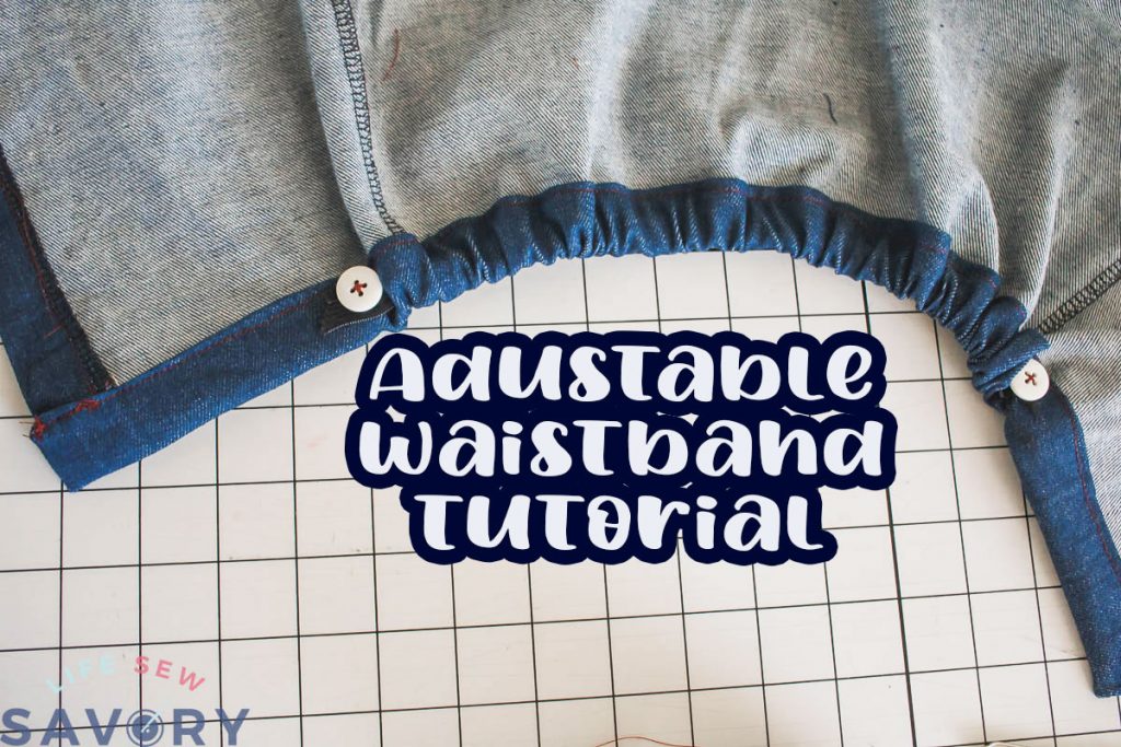 adjustable waistband tutorial