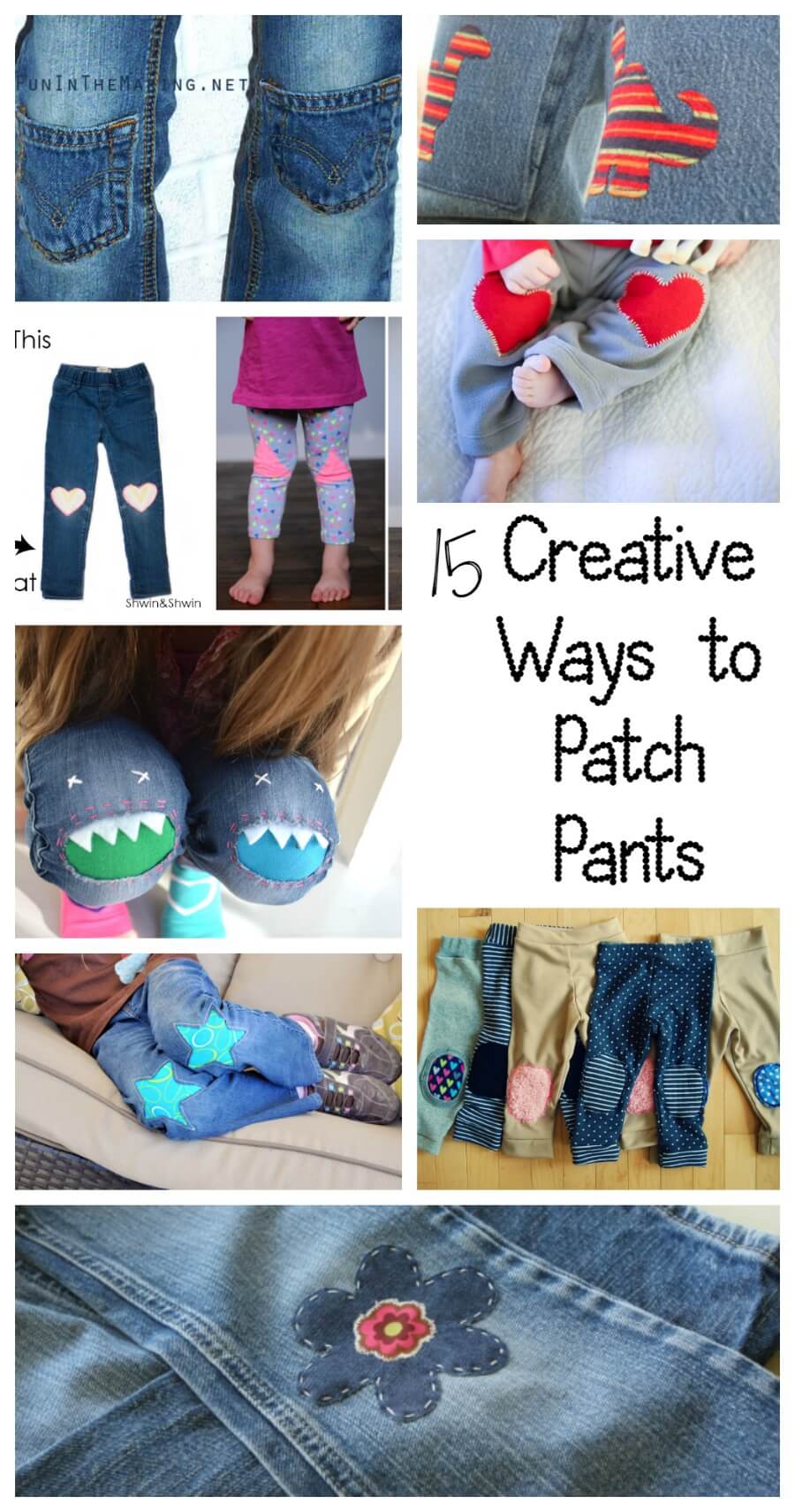 15 creative ways to patch pants - Life Sew Savory