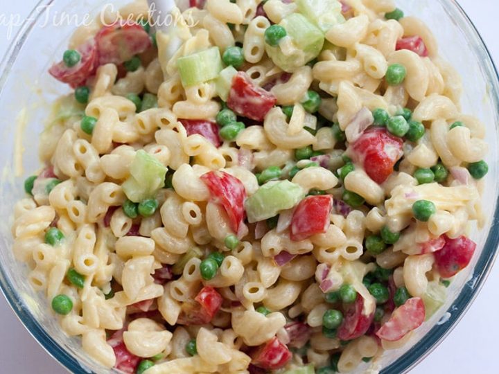 Low Fat Pasta Salad with Vegetables - Life Sew Savory