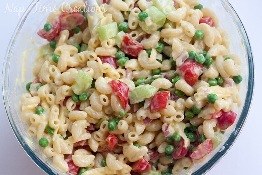 Low Fat Pasta Salad with Vegetables 2