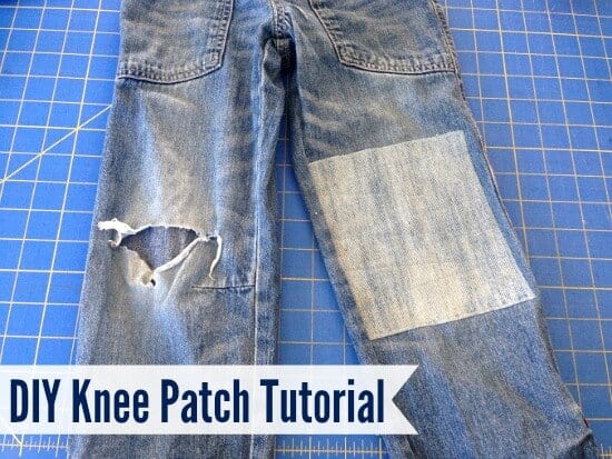 DIY pants patches tutorial