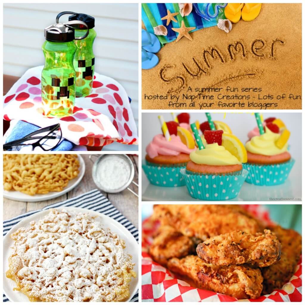 Summer Fun 5 with a Minecraft Water bottle DIY and loads of other fun. From Nap-Time Creations