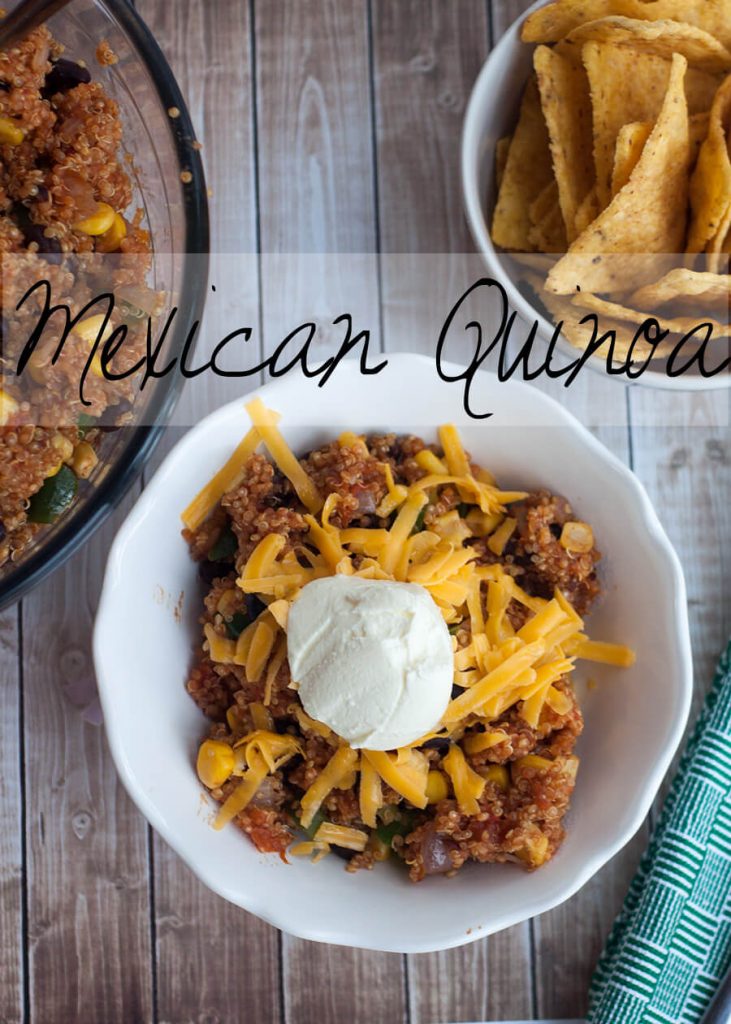 Mexican Quinoa - Side Dish or burrito filling -  from Nap-Time Creations