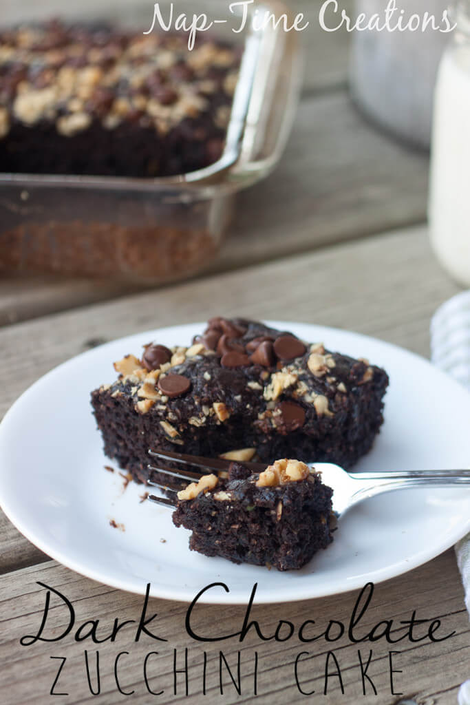 dark chocolate zucchini cake with chia seeds from Nap-Time Creations