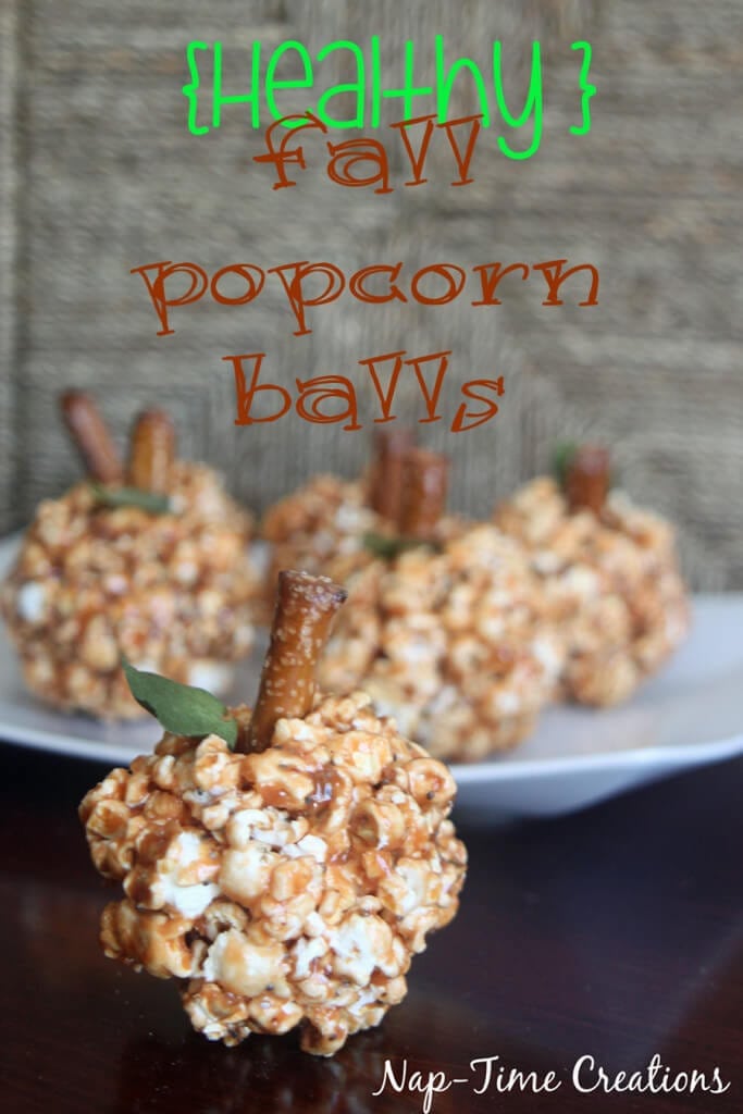 better for you fall popcorn balls from Nap-Time Creations