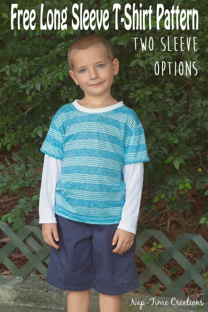 Boys Long Sleeve T-Shirt Free Pattern from Nap-Time Creations