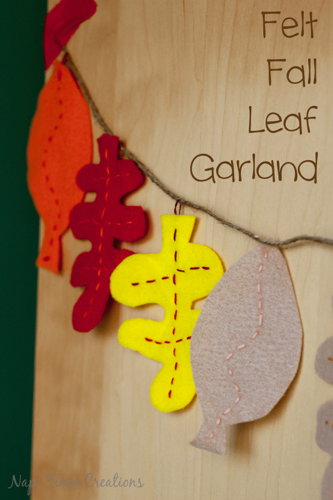 felt fall leaf garland