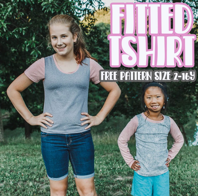 Girls Free T-Shirt Long and Short Sleeve - Life Sew Savory