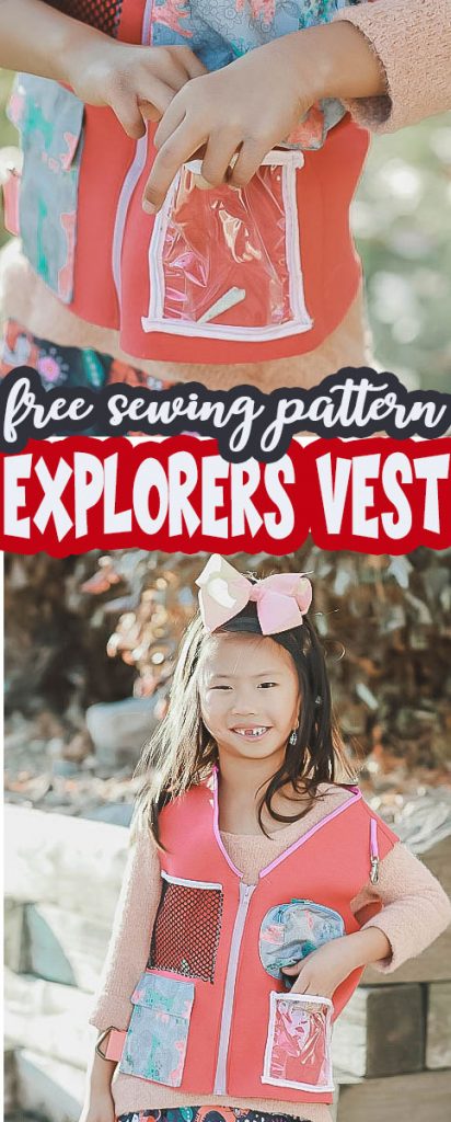 free sewing pattern kids explorer vest from Life Sew Savory