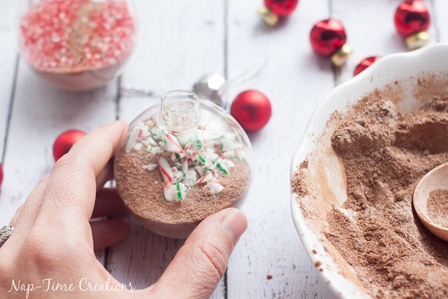 Homemade Hot Chocolate Ornament Gift and Recipe