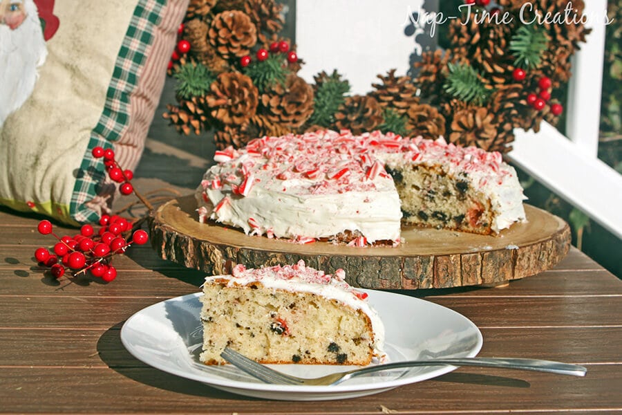 Peppermint Christmas Cake