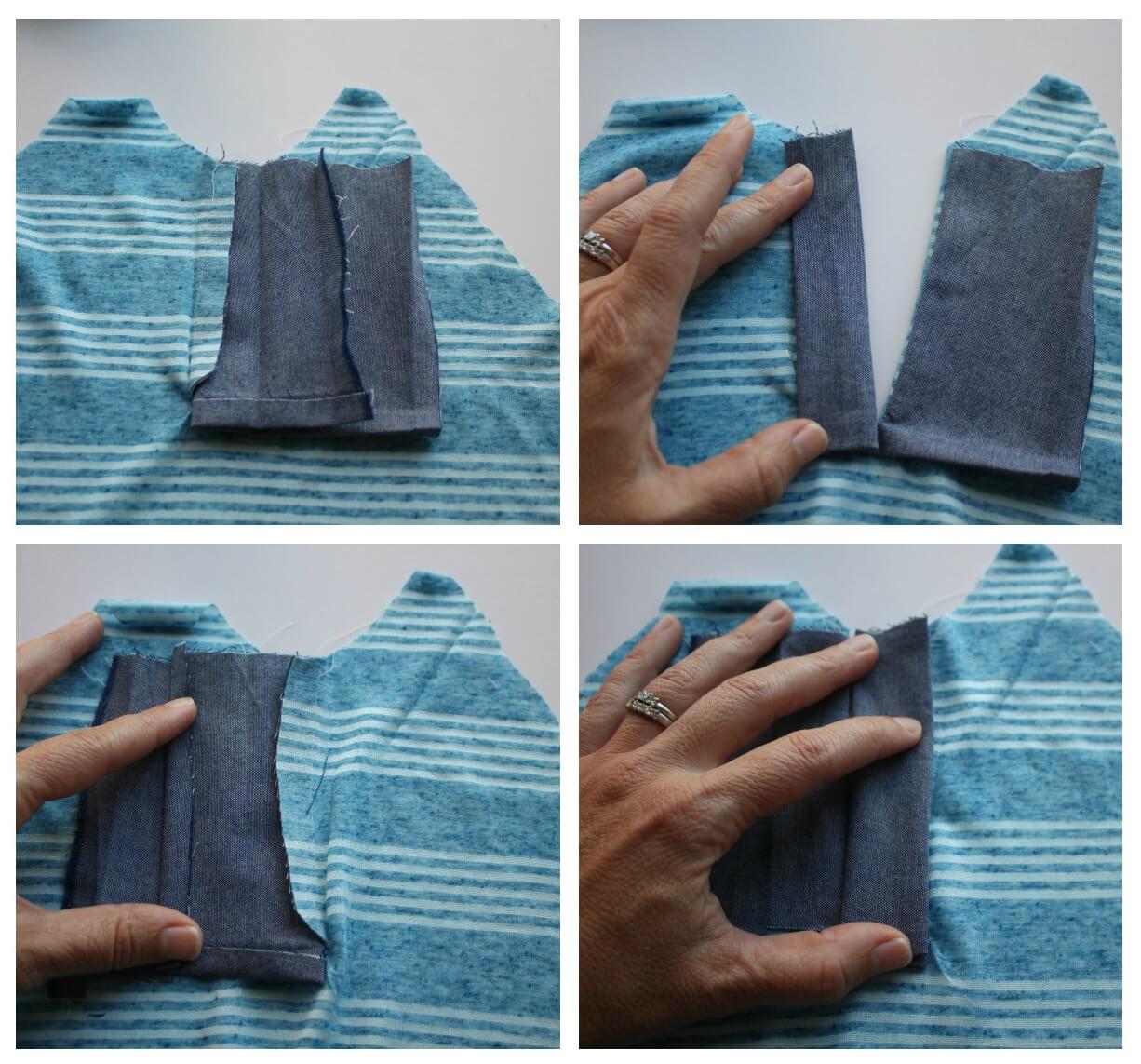 Henley Shirt Placket Tutorial - and free shirt patterns - Life Sew Savory