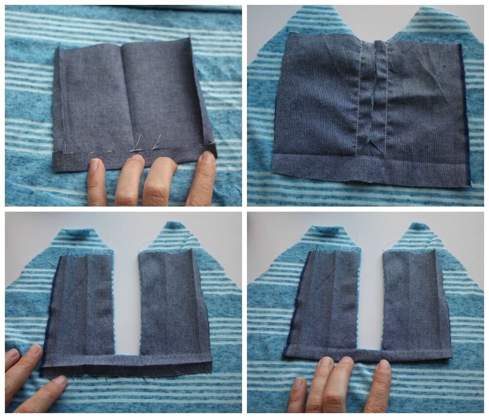 Henley Shirt Placket Tutorial and free shirt patterns Life Sew Savory