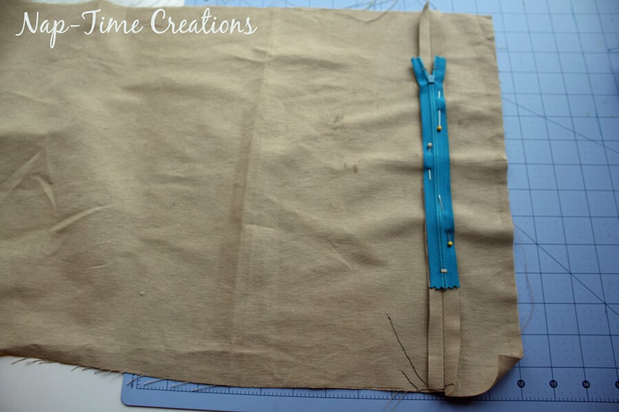 how to sew a pillowcase with a zipper