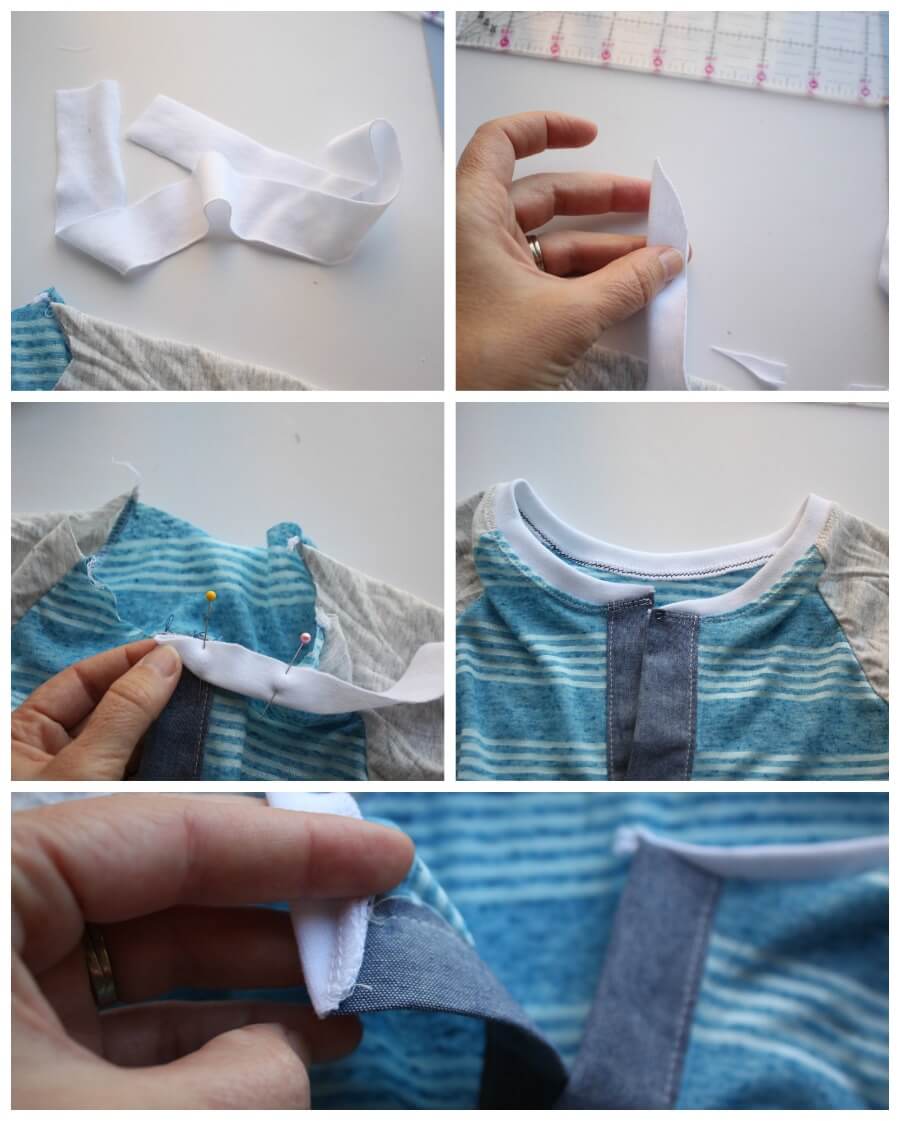 Henley Shirt Placket Tutorial - and free shirt patterns - Life Sew Savory