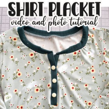 Learn how to sew a shirt placket with this tutorial and get lots of free shirt patterns to use with this tutorial. Create a Henley shirt by adding a placket to a shirt pattern. Use one of my free patterns or your favorite t-shirt patterns.