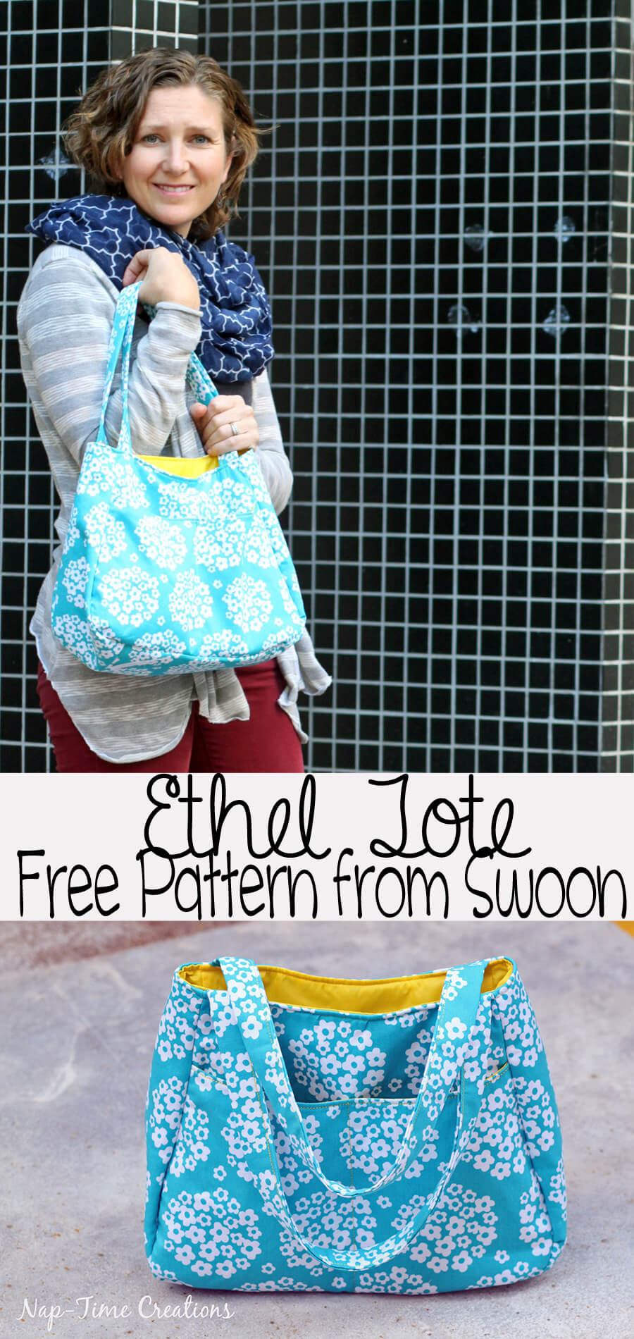 Ethel Tote-Free Purse Pattern from Swoon Patterns