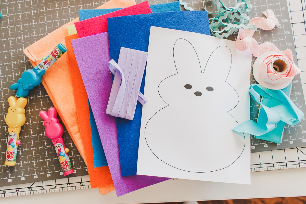 felt bunny bag supplies