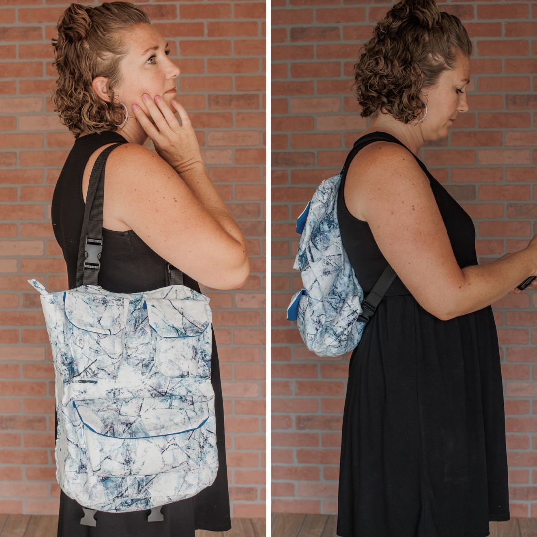 convertible purse / backpack free sewing pattern