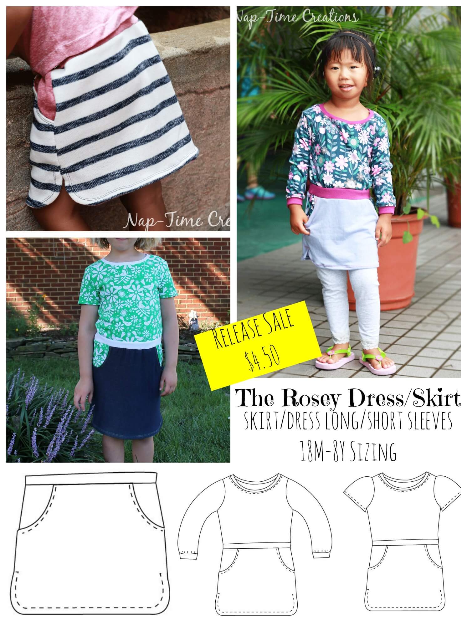 The Rosey Dress Pattern Release by Nap-Time Creations