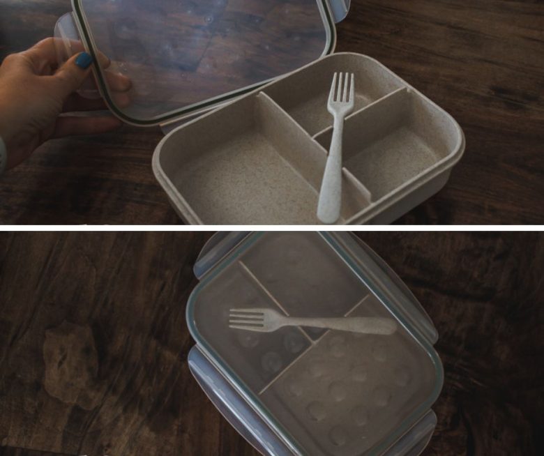 three section lunch box