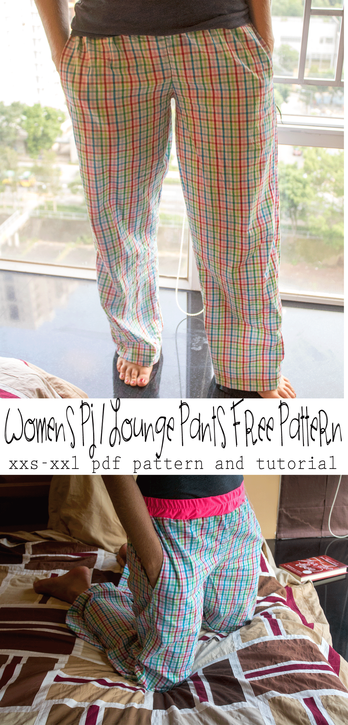 Womens Pj / Lounge Pants Free Pattern - Life Sew Savory