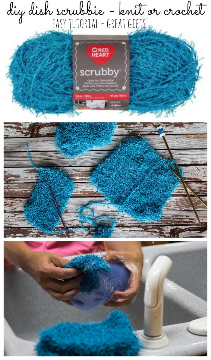 DIY Dish Scrubbies knit or crochet Life Sew Savory