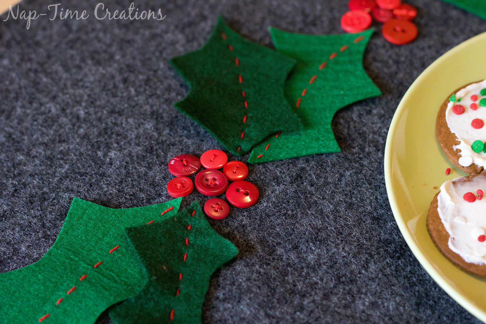 felt christmas table runner