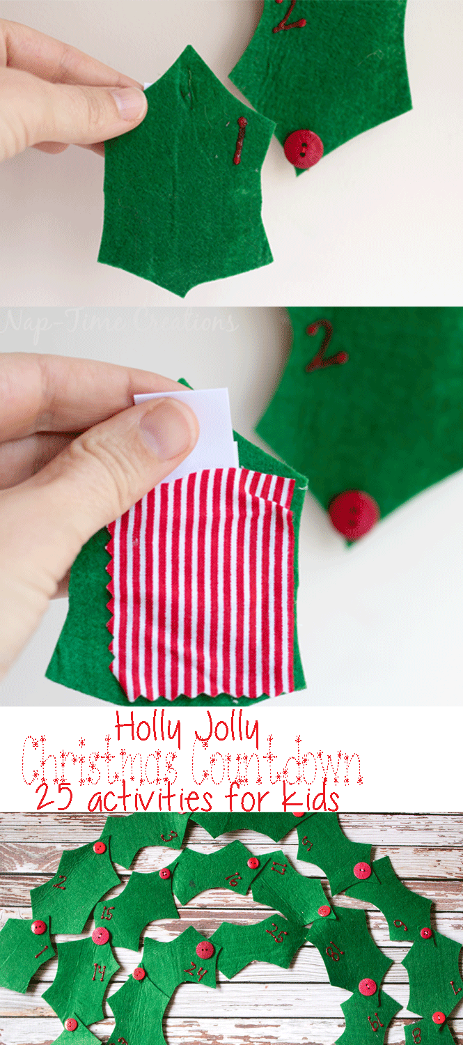 Holly Jolly Christmas Countdown Calendar by Nap-Time Creations