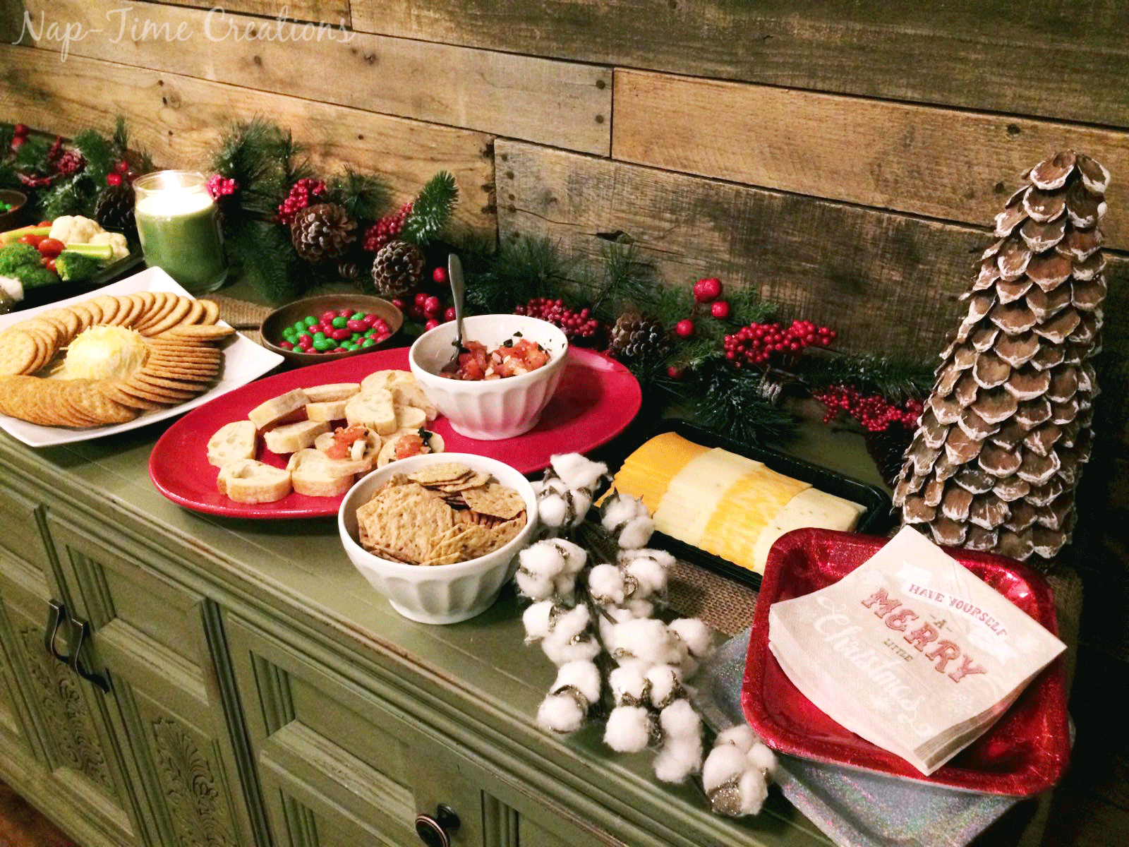 Holiday appetizer buffet