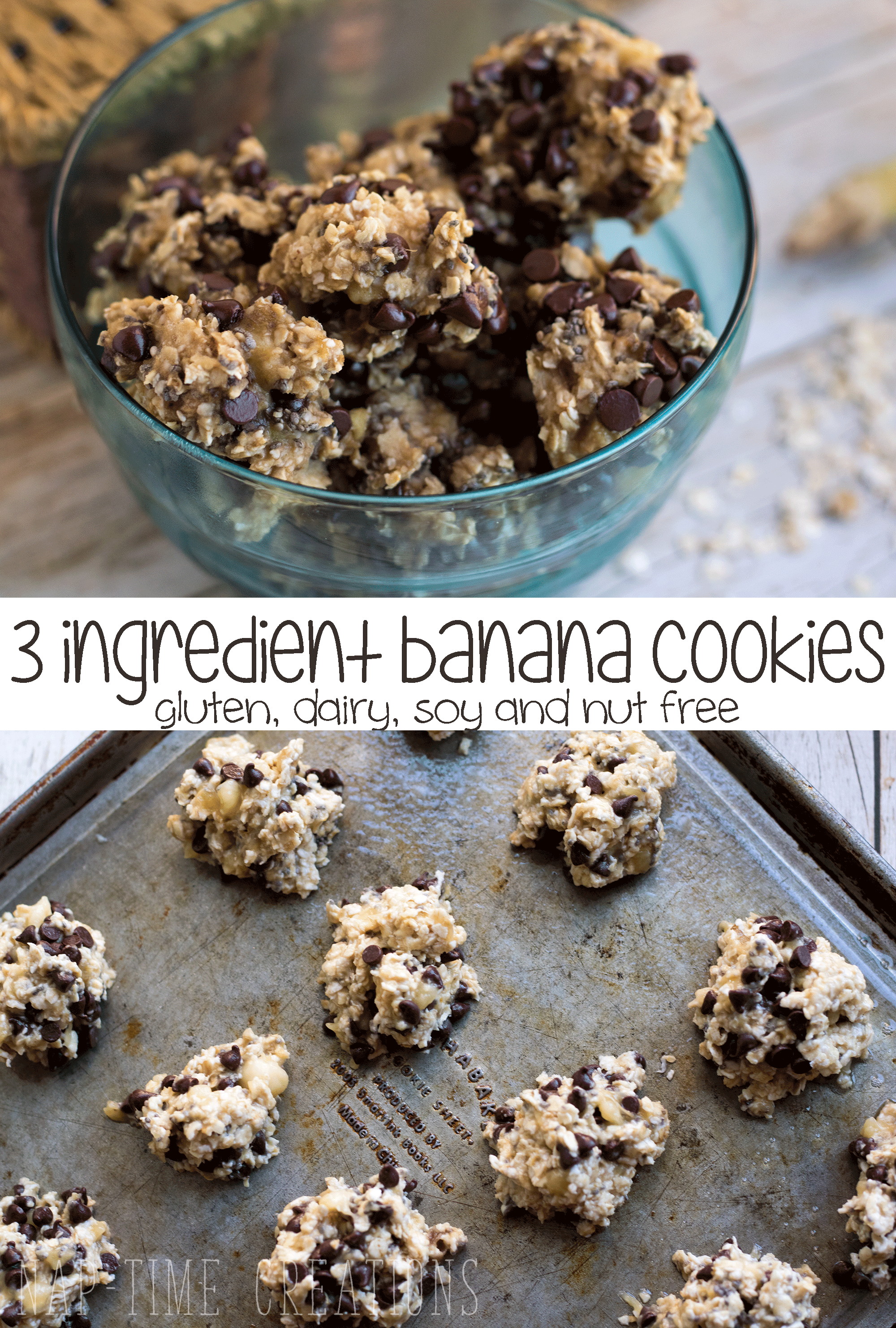 3 ingredient banana cookies allergy-compatible-recipe-from-Nap-Time-Creations