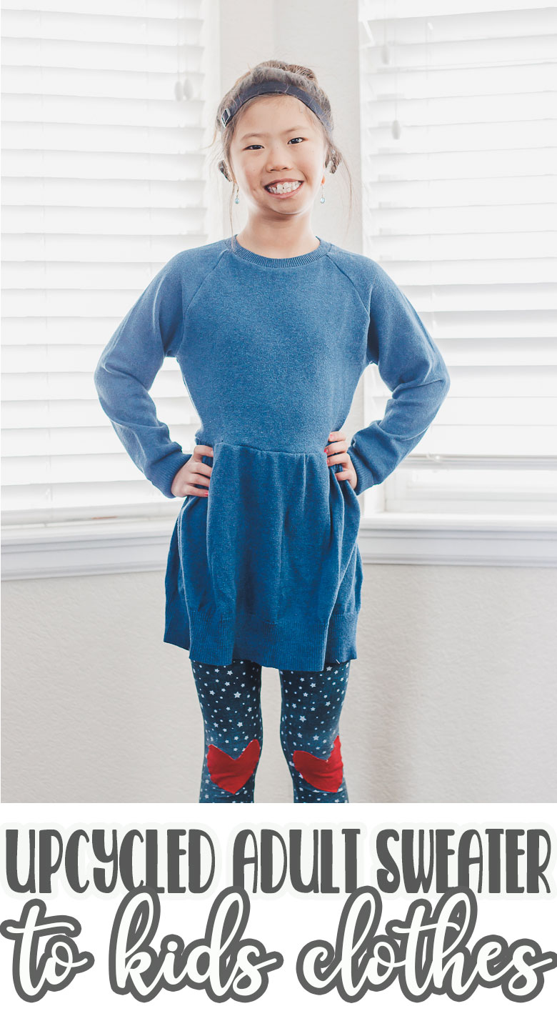 how to refashion sweaters to make kids clothes