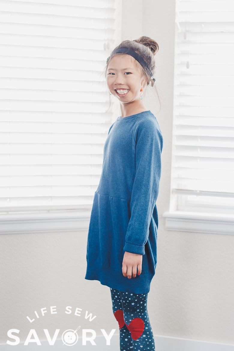 dress refashioned from a sweater
