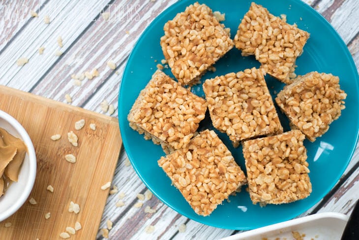 healthy rice crispie treats with-honey-from-Nap-Time-Creations