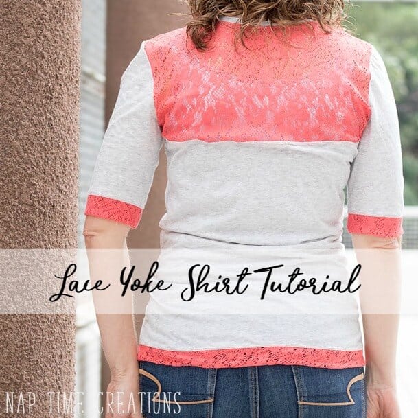 Lace Yoke Shirt Tutorial with free pattern - Life Sew Savory