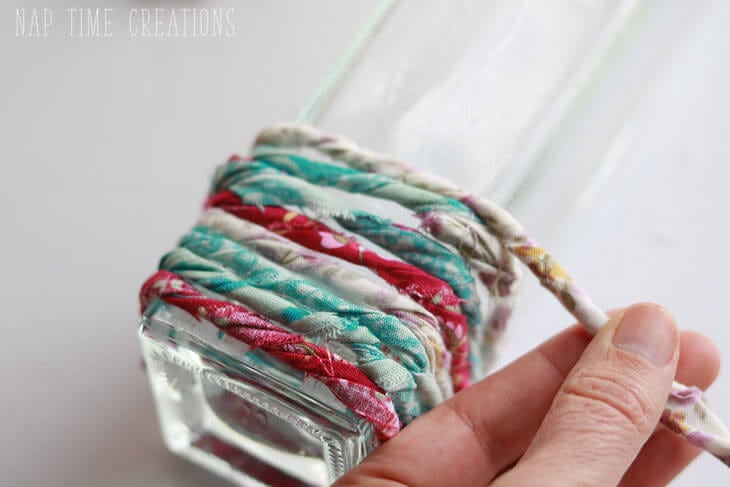 fabric-wrapped-vase-easy DIY from Nap-Time Creations