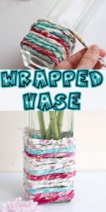 Fabric Wrapped Vase - Quick Craft