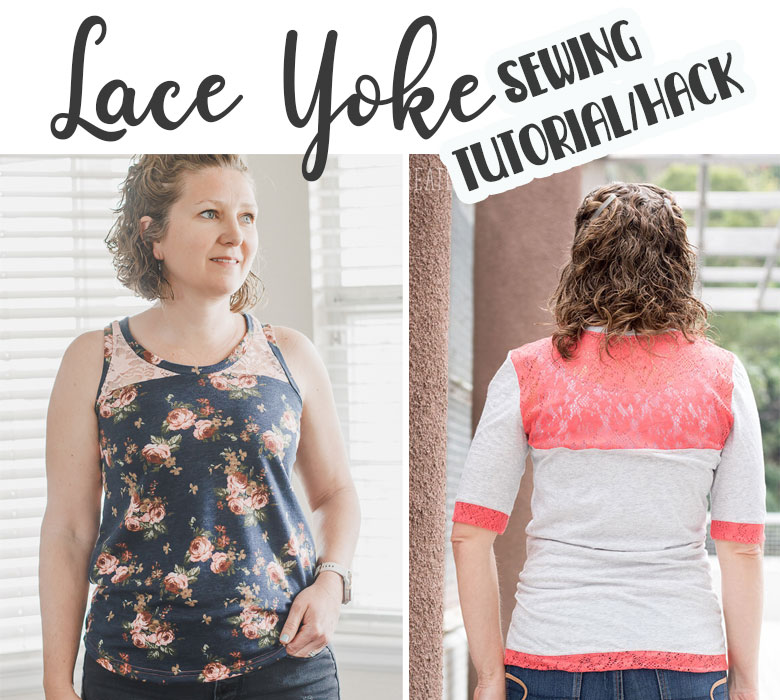 Lace Yoke Shirt Tutorial with free pattern - Life Sew Savory Lace Yoke Shirt Tutorial with free pattern - Life Sew Savory