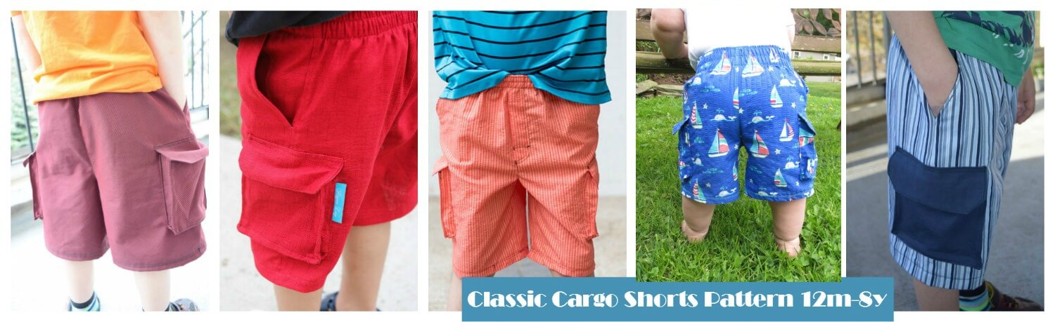 boys classic cargo shorts pattern