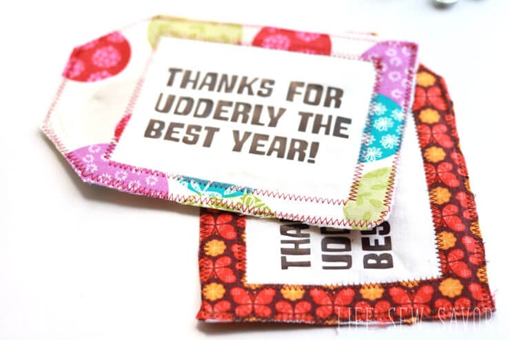 End of Year Teacher Gifts - Fabric-Gift-Tag-with udderly smooth