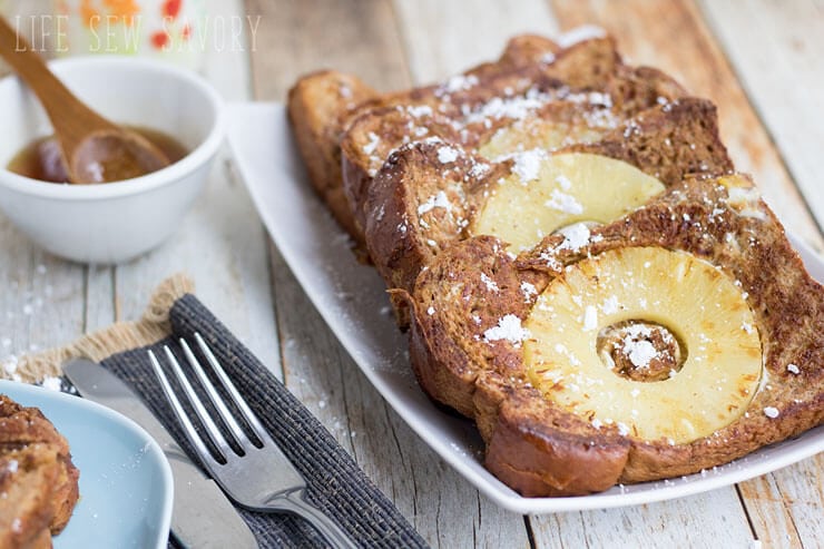 pinapple french toast for breakfast
