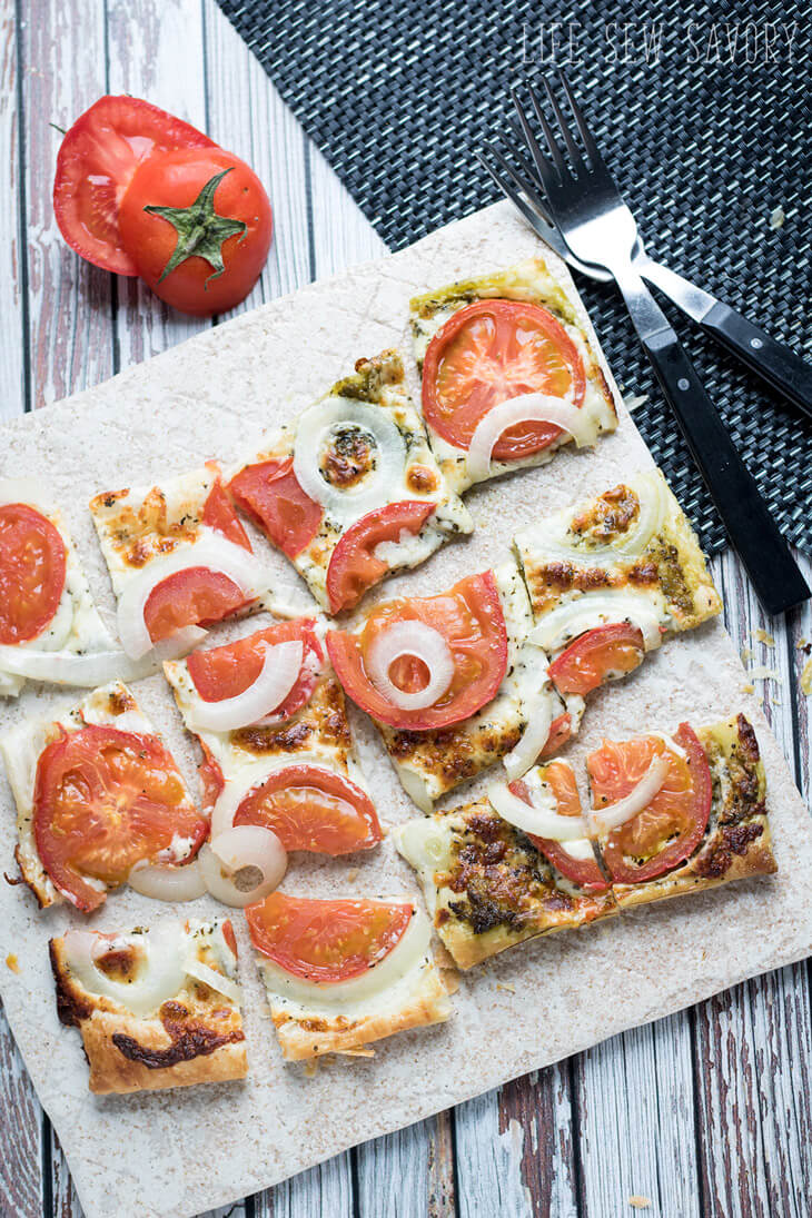 puff pastry with savory flavors