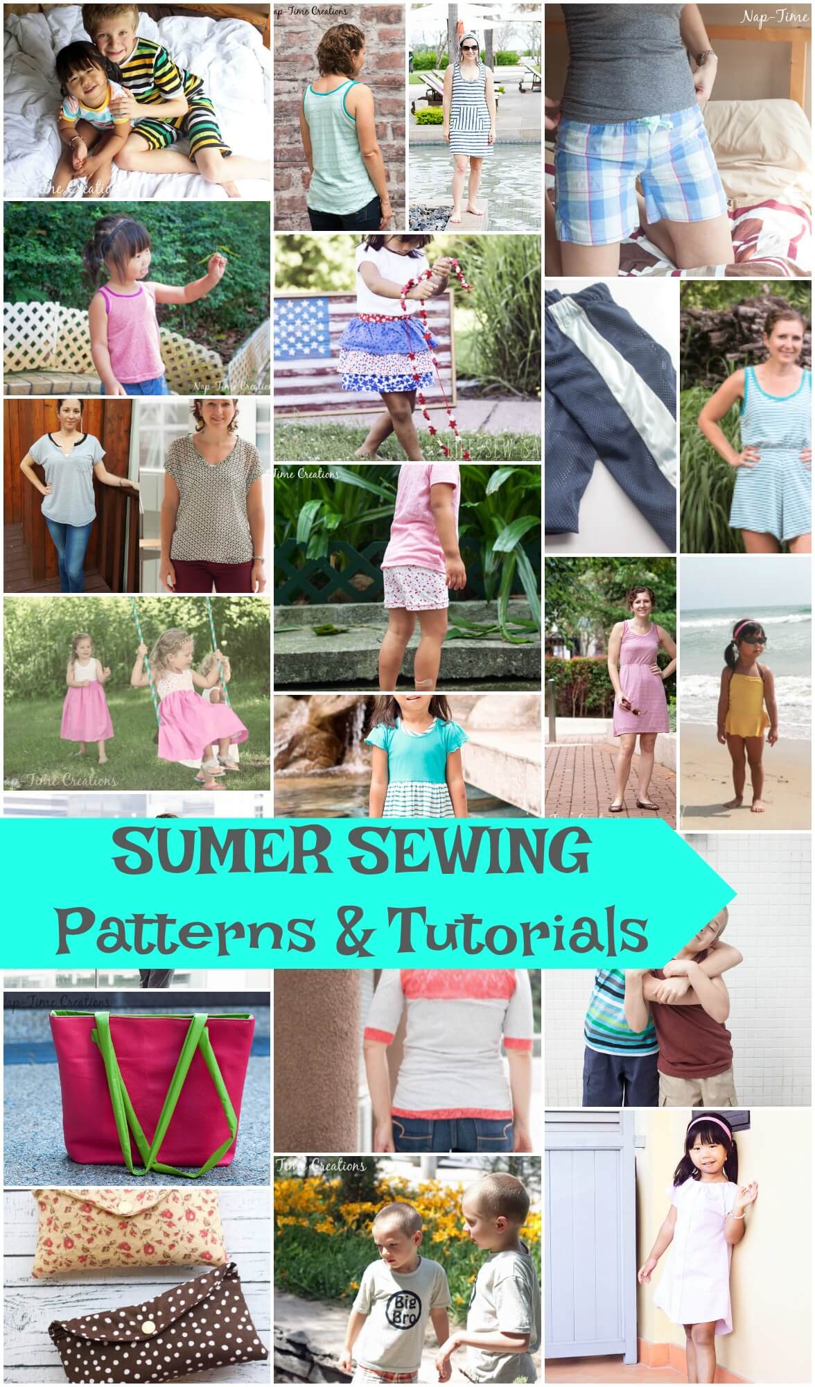 summer sewing projects, tutorials and patterns from LIfe Sew Savory