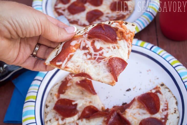 Summer grilled pizza