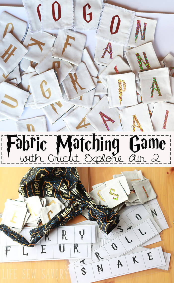 Harry Potter Game---a-fabric-matching-game-from-Life-Sew-Savory--#Cricut-AD