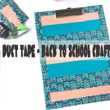 back to school tape crafts