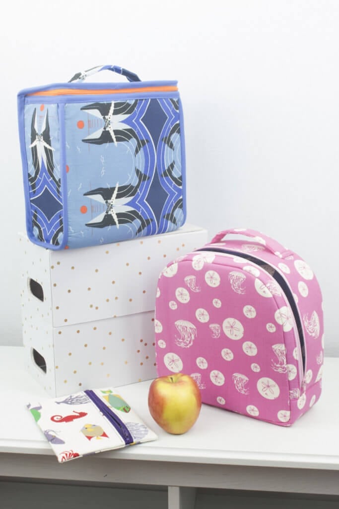 Lunch bag sewing patterns for Back to School Life Sew Savory