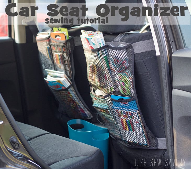 Organize your car with a seat back organizer