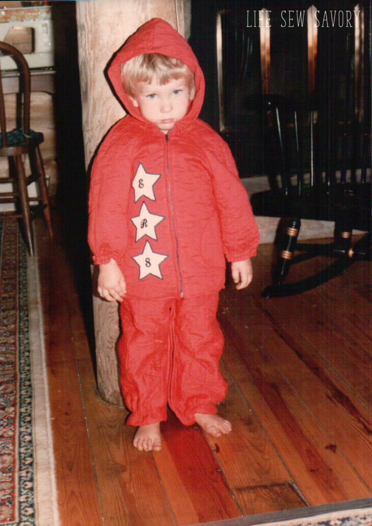 So happy in homemade clothes