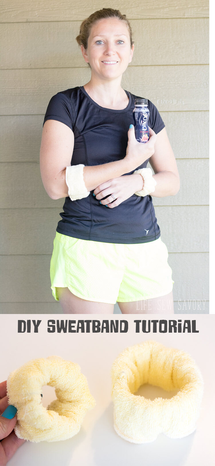 Diy fitness sweatbands from Life Sew Savory